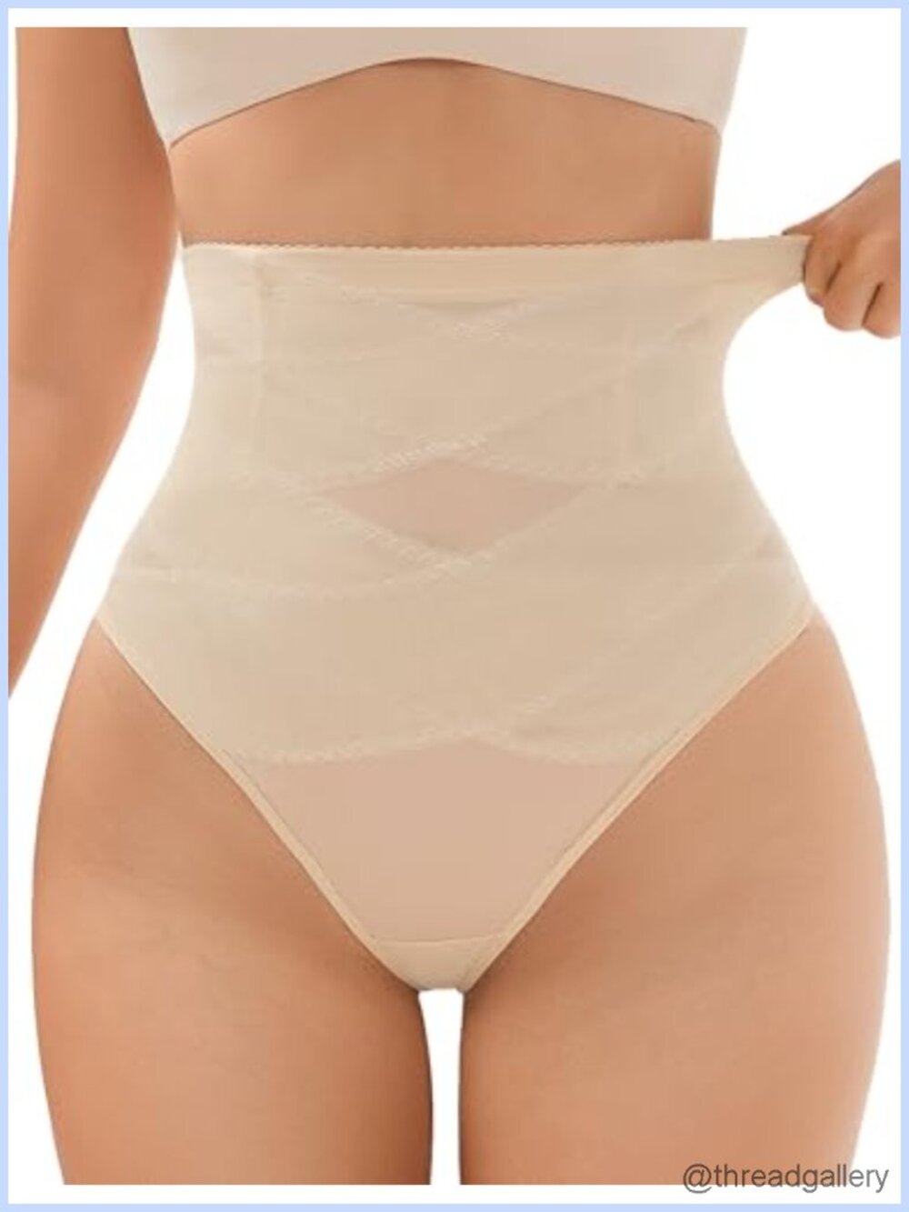 JulyGirl Shapewear Thong Tummy Control High Waist Panty Seamless